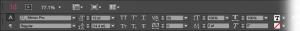 Screenshot of the paragraph formatting toolbar